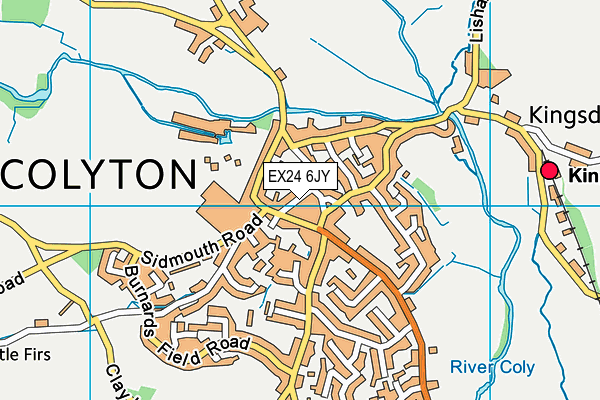 EX24 6JY map - OS VectorMap District (Ordnance Survey) EX24 6JY map - OS VectorMap District (Ordnance Survey)