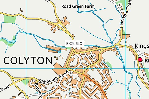 EX24 6LQ map - OS VectorMap District (Ordnance Survey) EX24 6LQ map - OS VectorMap District (Ordnance Survey)