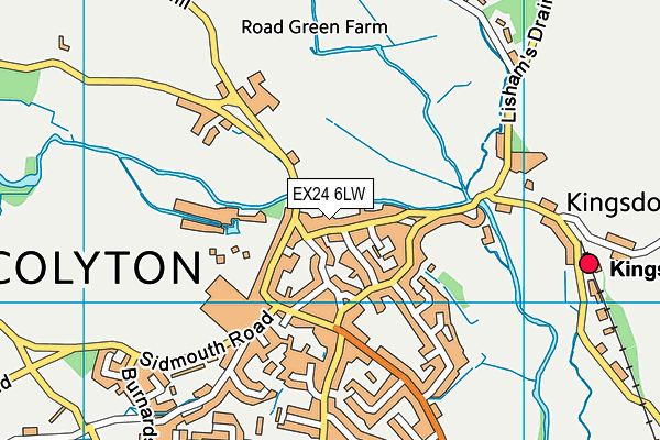 EX24 6LW map - OS VectorMap District (Ordnance Survey) EX24 6LW map - OS VectorMap District (Ordnance Survey)