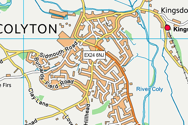 EX24 6NJ map - OS VectorMap District (Ordnance Survey) EX24 6NJ map - OS VectorMap District (Ordnance Survey)