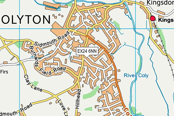 EX24 6NN map - OS VectorMap District (Ordnance Survey) EX24 6NN map - OS VectorMap District (Ordnance Survey)