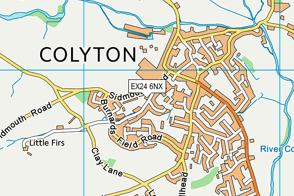 EX24 6NX map - OS VectorMap District (Ordnance Survey) EX24 6NX map - OS VectorMap District (Ordnance Survey)