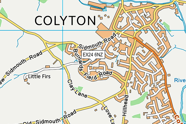 EX24 6NZ map - OS VectorMap District (Ordnance Survey) EX24 6NZ map - OS VectorMap District (Ordnance Survey)