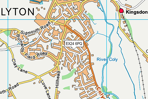 EX24 6PQ map - OS VectorMap District (Ordnance Survey) EX24 6PQ map - OS VectorMap District (Ordnance Survey)