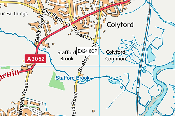 EX24 6QP map - OS VectorMap District (Ordnance Survey) EX24 6QP map - OS VectorMap District (Ordnance Survey)
