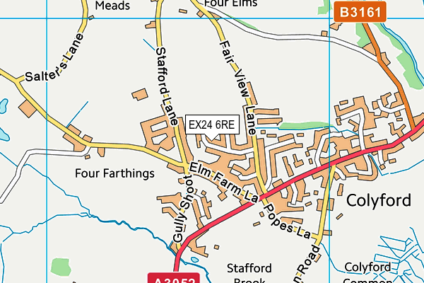 EX24 6RE map - OS VectorMap District (Ordnance Survey) EX24 6RE map - OS VectorMap District (Ordnance Survey)