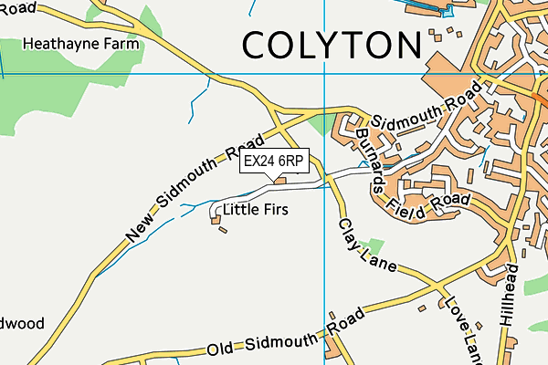 EX24 6RP map - OS VectorMap District (Ordnance Survey) EX24 6RP map - OS VectorMap District (Ordnance Survey)