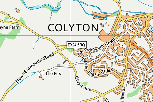 EX24 6RQ map - OS VectorMap District (Ordnance Survey) EX24 6RQ map - OS VectorMap District (Ordnance Survey)