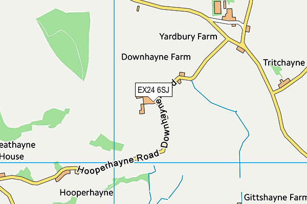 EX24 6SJ map - OS VectorMap District (Ordnance Survey) EX24 6SJ map - OS VectorMap District (Ordnance Survey)