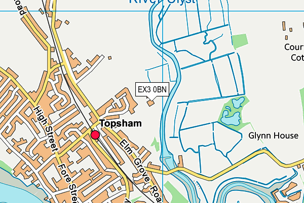 EX3 0BN map - OS VectorMap District (Ordnance Survey) EX3 0BN map - OS VectorMap District (Ordnance Survey)