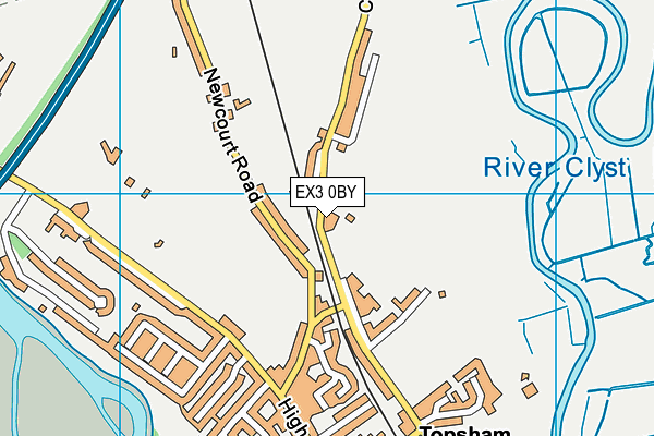 EX3 0BY map - OS VectorMap District (Ordnance Survey) EX3 0BY map - OS VectorMap District (Ordnance Survey)