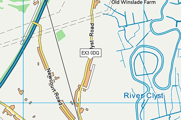 EX3 0DQ map - OS VectorMap District (Ordnance Survey) EX3 0DQ map - OS VectorMap District (Ordnance Survey)