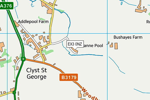 EX3 0NZ map - OS VectorMap District (Ordnance Survey) EX3 0NZ map - OS VectorMap District (Ordnance Survey)