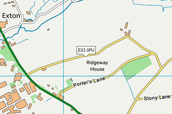 EX3 0PU map - OS VectorMap District (Ordnance Survey) EX3 0PU map - OS VectorMap District (Ordnance Survey)