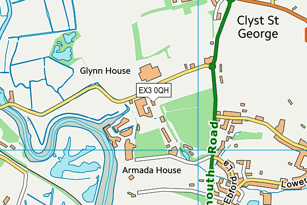 EX3 0QH map - OS VectorMap District (Ordnance Survey) EX3 0QH map - OS VectorMap District (Ordnance Survey)