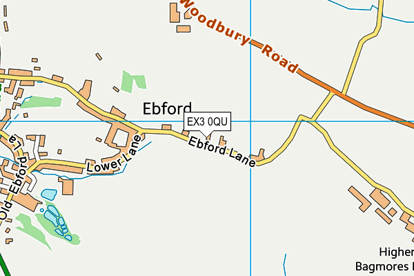 EX3 0QU map - OS VectorMap District (Ordnance Survey) EX3 0QU map - OS VectorMap District (Ordnance Survey)