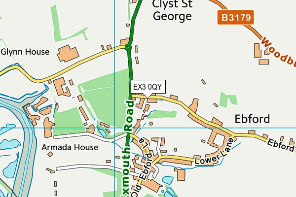 EX3 0QY map - OS VectorMap District (Ordnance Survey) EX3 0QY map - OS VectorMap District (Ordnance Survey)