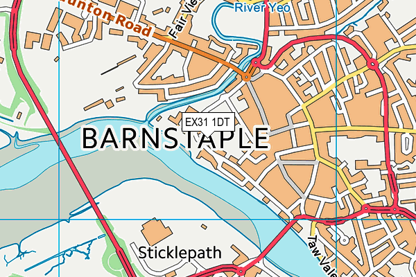 EX31 1DT map - OS VectorMap District (Ordnance Survey) EX31 1DT map - OS VectorMap District (Ordnance Survey)