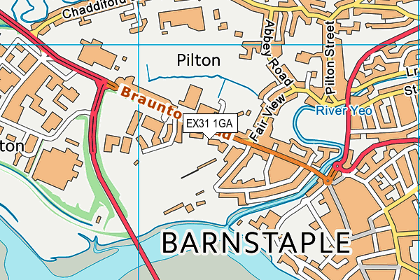 EX31 1GA map - OS VectorMap District (Ordnance Survey) EX31 1GA map - OS VectorMap District (Ordnance Survey)
