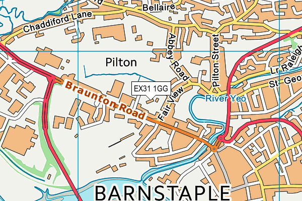 EX31 1GG map - OS VectorMap District (Ordnance Survey) EX31 1GG map - OS VectorMap District (Ordnance Survey)