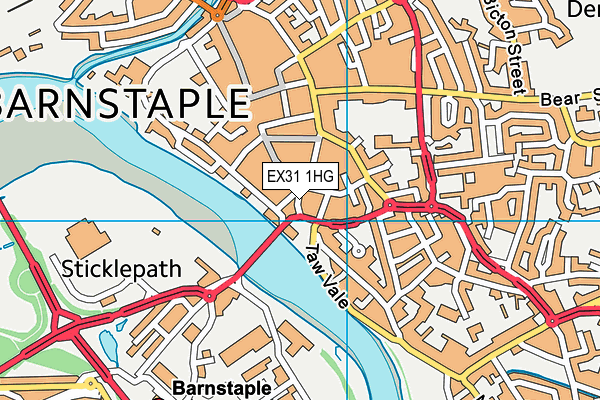 EX31 1HG map - OS VectorMap District (Ordnance Survey) EX31 1HG map - OS VectorMap District (Ordnance Survey)