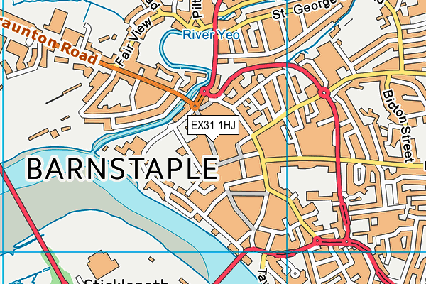 EX31 1HJ map - OS VectorMap District (Ordnance Survey) EX31 1HJ map - OS VectorMap District (Ordnance Survey)