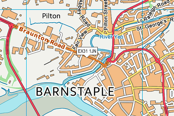 EX31 1JN map - OS VectorMap District (Ordnance Survey) EX31 1JN map - OS VectorMap District (Ordnance Survey)