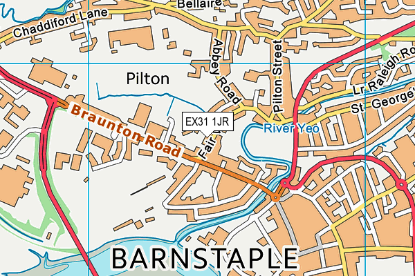 EX31 1JR map - OS VectorMap District (Ordnance Survey) EX31 1JR map - OS VectorMap District (Ordnance Survey)