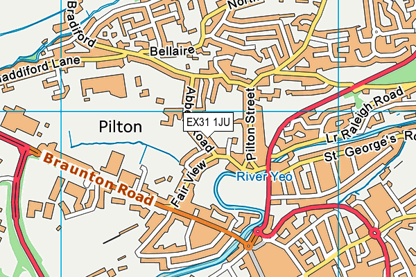 EX31 1JU map - OS VectorMap District (Ordnance Survey) EX31 1JU map - OS VectorMap District (Ordnance Survey)