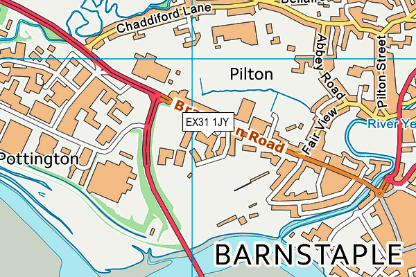 EX31 1JY map - OS VectorMap District (Ordnance Survey) EX31 1JY map - OS VectorMap District (Ordnance Survey)