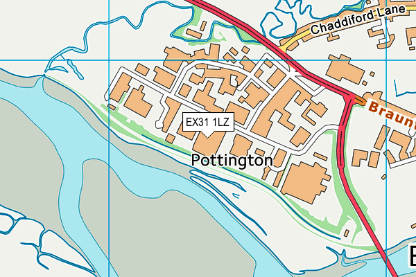 EX31 1LZ map - OS VectorMap District (Ordnance Survey) EX31 1LZ map - OS VectorMap District (Ordnance Survey)