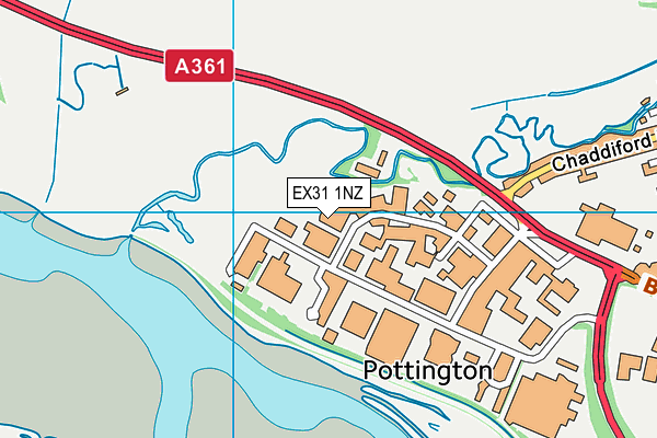 EX31 1NZ map - OS VectorMap District (Ordnance Survey) EX31 1NZ map - OS VectorMap District (Ordnance Survey)