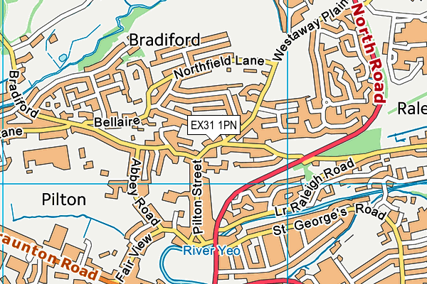 EX31 1PN map - OS VectorMap District (Ordnance Survey) EX31 1PN map - OS VectorMap District (Ordnance Survey)