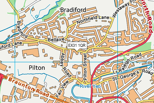 EX31 1QR map - OS VectorMap District (Ordnance Survey) EX31 1QR map - OS VectorMap District (Ordnance Survey)