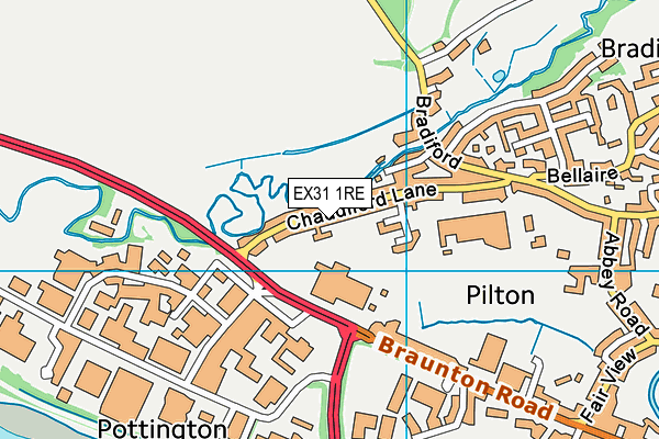 EX31 1RE map - OS VectorMap District (Ordnance Survey) EX31 1RE map - OS VectorMap District (Ordnance Survey)