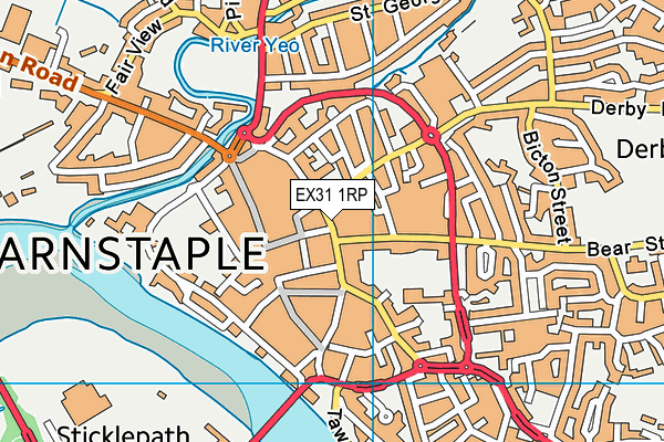 EX31 1RP map - OS VectorMap District (Ordnance Survey) EX31 1RP map - OS VectorMap District (Ordnance Survey)