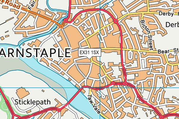 EX31 1SX map - OS VectorMap District (Ordnance Survey) EX31 1SX map - OS VectorMap District (Ordnance Survey)