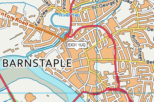 EX31 1UQ map - OS VectorMap District (Ordnance Survey) EX31 1UQ map - OS VectorMap District (Ordnance Survey)