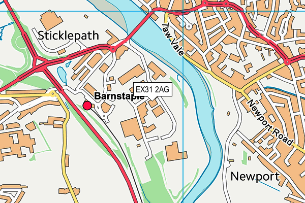 EX31 2AG map - OS VectorMap District (Ordnance Survey) EX31 2AG map - OS VectorMap District (Ordnance Survey)