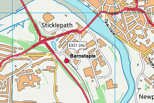 EX31 2AU map - OS VectorMap District (Ordnance Survey) EX31 2AU map - OS VectorMap District (Ordnance Survey)