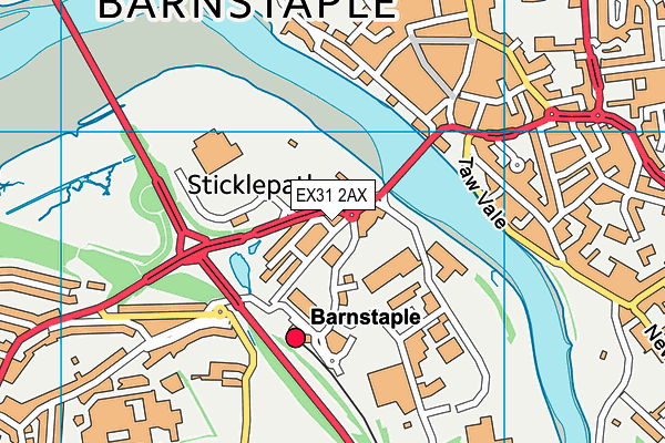 EX31 2AX map - OS VectorMap District (Ordnance Survey) EX31 2AX map - OS VectorMap District (Ordnance Survey)