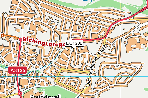 EX31 2DL map - OS VectorMap District (Ordnance Survey) EX31 2DL map - OS VectorMap District (Ordnance Survey)