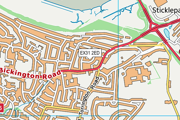 EX31 2ED map - OS VectorMap District (Ordnance Survey) EX31 2ED map - OS VectorMap District (Ordnance Survey)