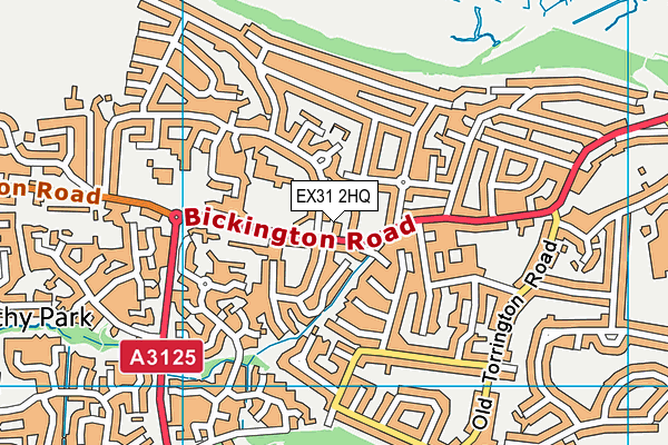 EX31 2HQ map - OS VectorMap District (Ordnance Survey) EX31 2HQ map - OS VectorMap District (Ordnance Survey)