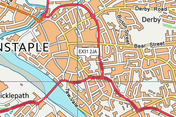 EX31 2JA map - OS VectorMap District (Ordnance Survey) EX31 2JA map - OS VectorMap District (Ordnance Survey)