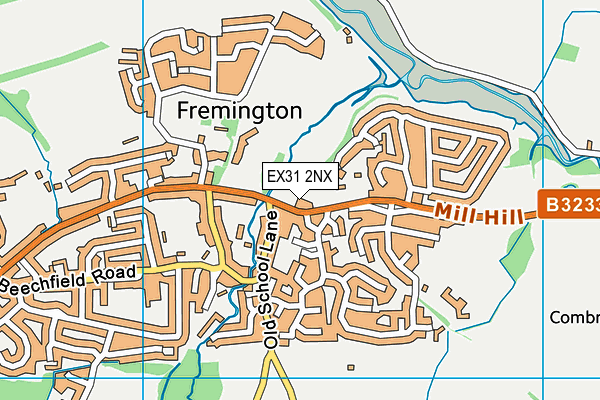 EX31 2NX map - OS VectorMap District (Ordnance Survey) EX31 2NX map - OS VectorMap District (Ordnance Survey)