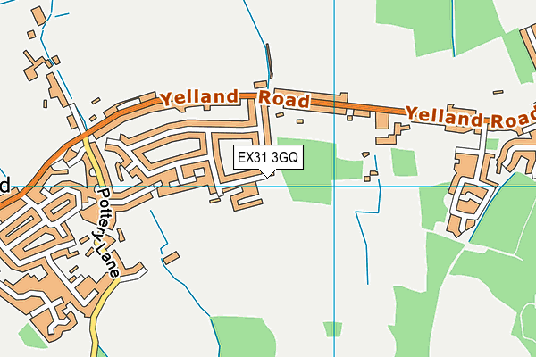 EX31 3GQ map - OS VectorMap District (Ordnance Survey) EX31 3GQ map - OS VectorMap District (Ordnance Survey)