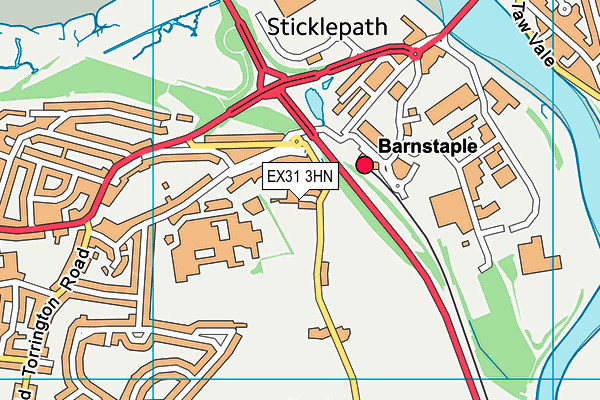 EX31 3HN map - OS VectorMap District (Ordnance Survey) EX31 3HN map - OS VectorMap District (Ordnance Survey)