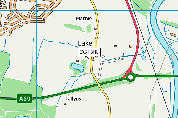 EX31 3HU map - OS VectorMap District (Ordnance Survey) EX31 3HU map - OS VectorMap District (Ordnance Survey)
