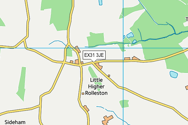 EX31 3JE map - OS VectorMap District (Ordnance Survey)